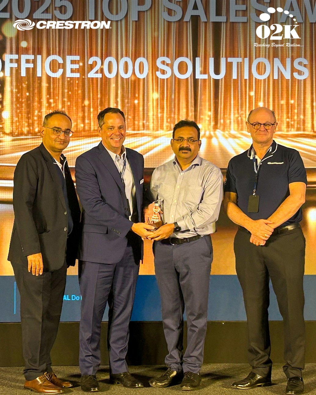 O2K awarded Crestron Top Sales Award 2025